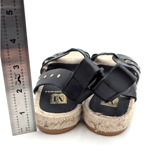 Bruno Magli Perla Ankle Strap Espadrille Sandals Women's Black Size US7 EU37.5 - Picture 4 of 10